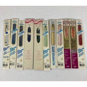 11 - Vintage Metal Poly Sewing Zippers 7"‎ K1
